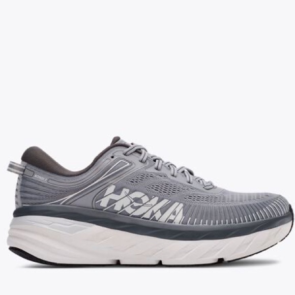 NWT Hoka Bondi 7 Wild Dove Grey / Dark Shadow Hoka One One - Picture 14 of 14